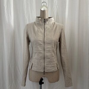 SARAH PACINI Beige Linen Jacket - Made in Italy